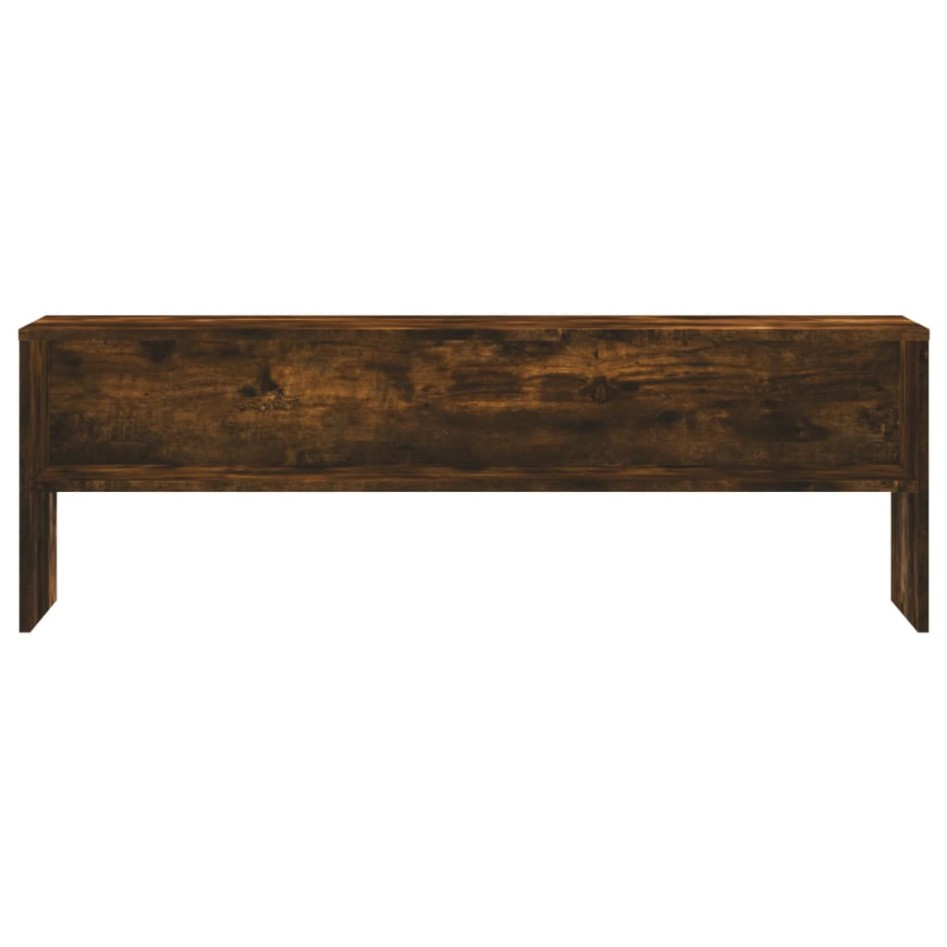 Mueble de TV madera de ingeniería roble ahumado 120x40x40