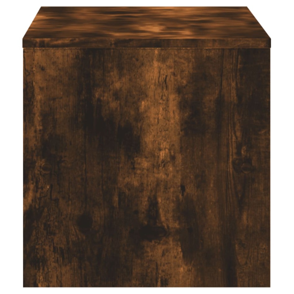 Mueble de TV madera de ingeniería roble ahumado 120x40x40