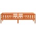 Estructura de cama sin colchón madera maciza marrón 75x190