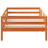 Estructura de cama sin colchón madera maciza marrón 75x190