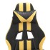 Silla gaming giratoria cuero sintético negro y
