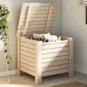 Caja de almacenaje con tapa RANA madera maciza pino 60x49x54