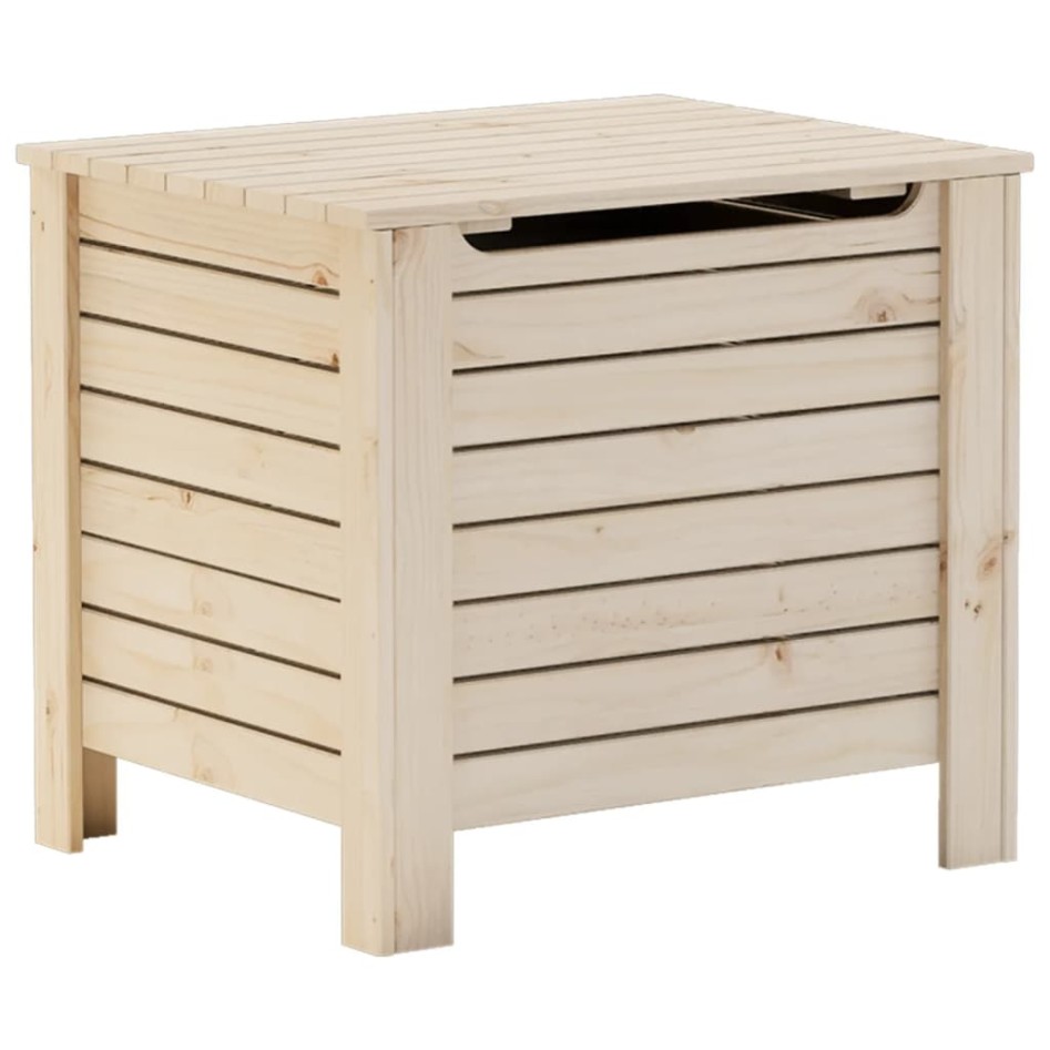 Caja de almacenaje con tapa RANA madera maciza pino 60x49x54