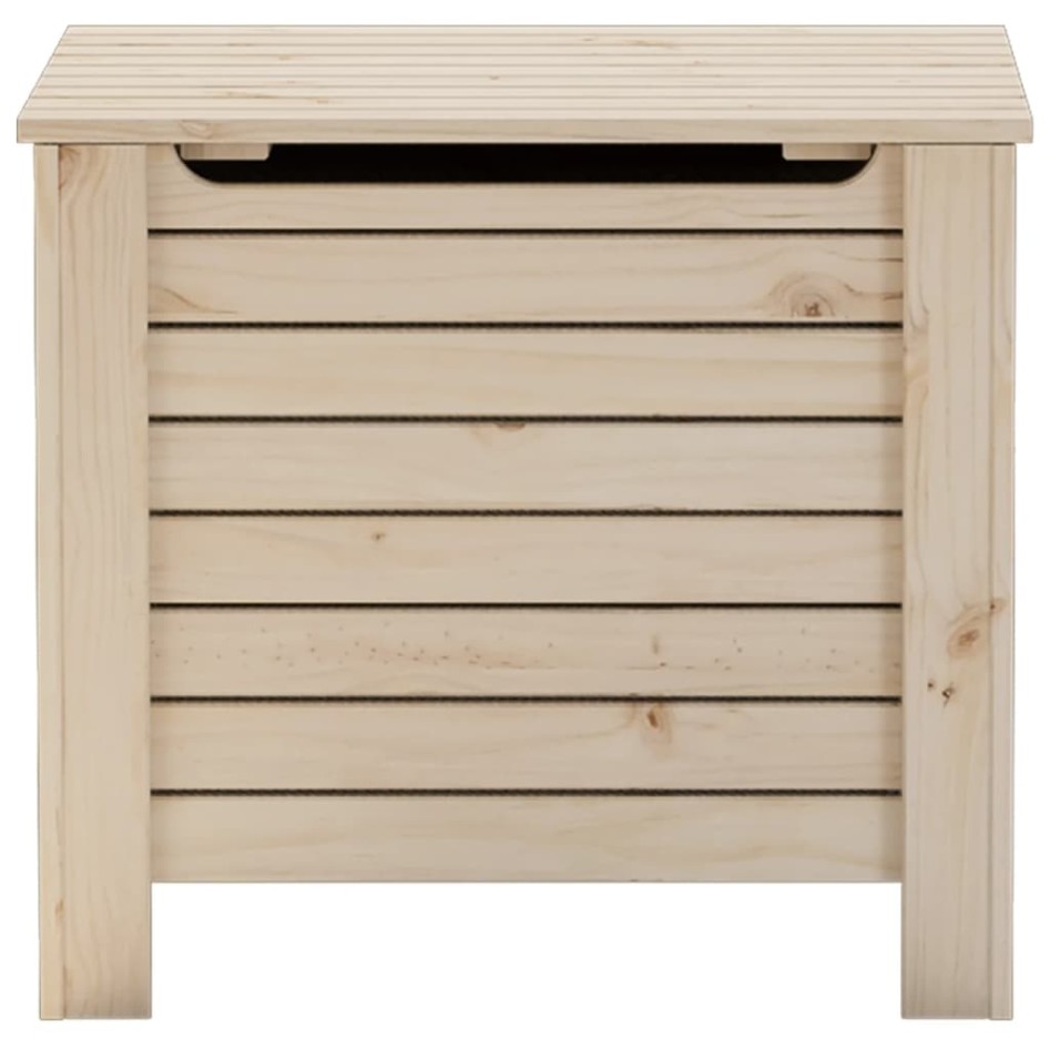 Caja de almacenaje con tapa RANA madera maciza pino 60x49x54