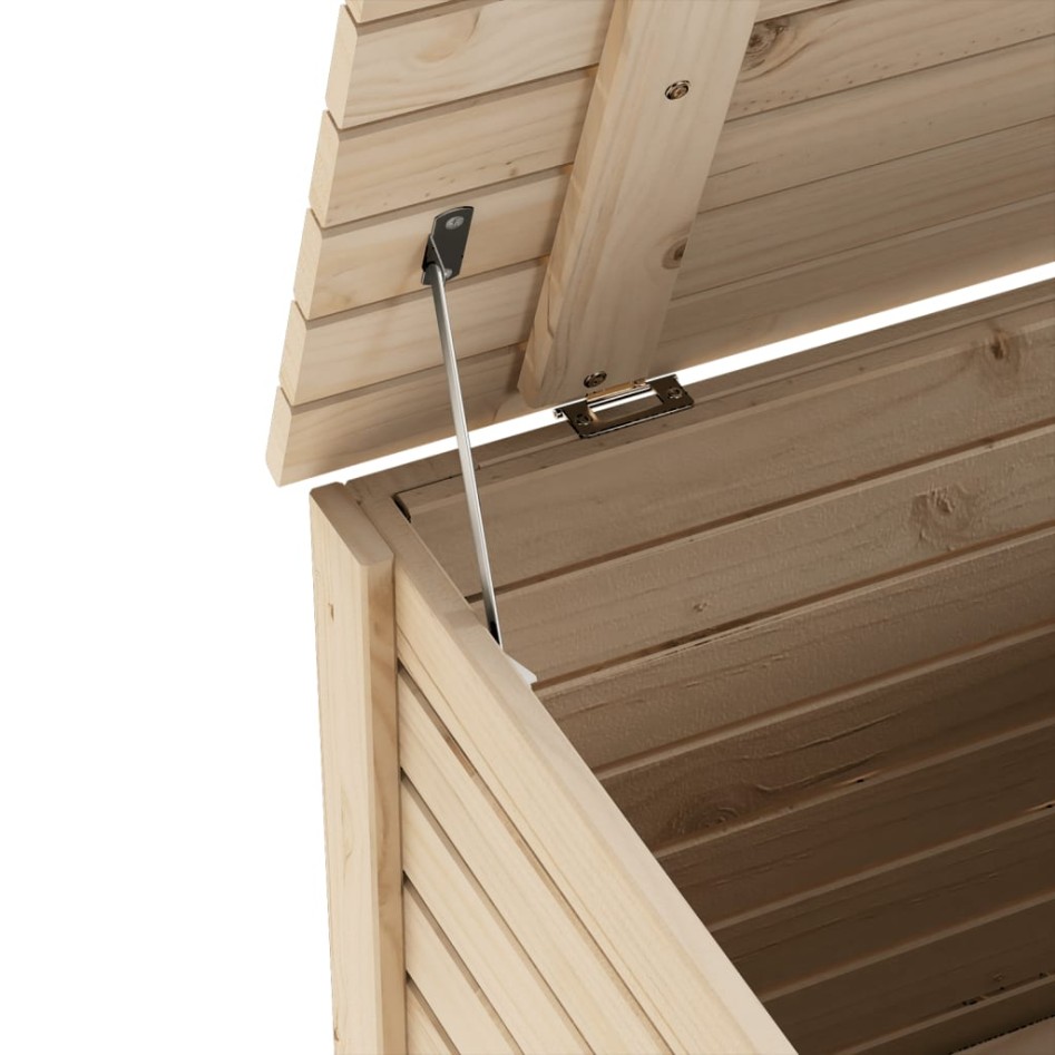 Caja de almacenaje con tapa RANA madera maciza pino 60x49x54