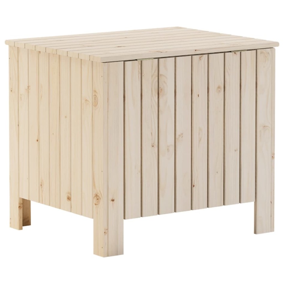 Caja de almacenaje con tapa RANA madera maciza pino 60x49x54