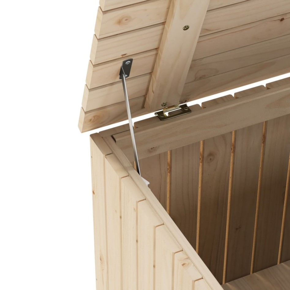 Caja de almacenaje con tapa RANA madera maciza pino 60x49x54