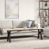 Mesa de centro marco Y madera maciza pino y acero 160x40x45