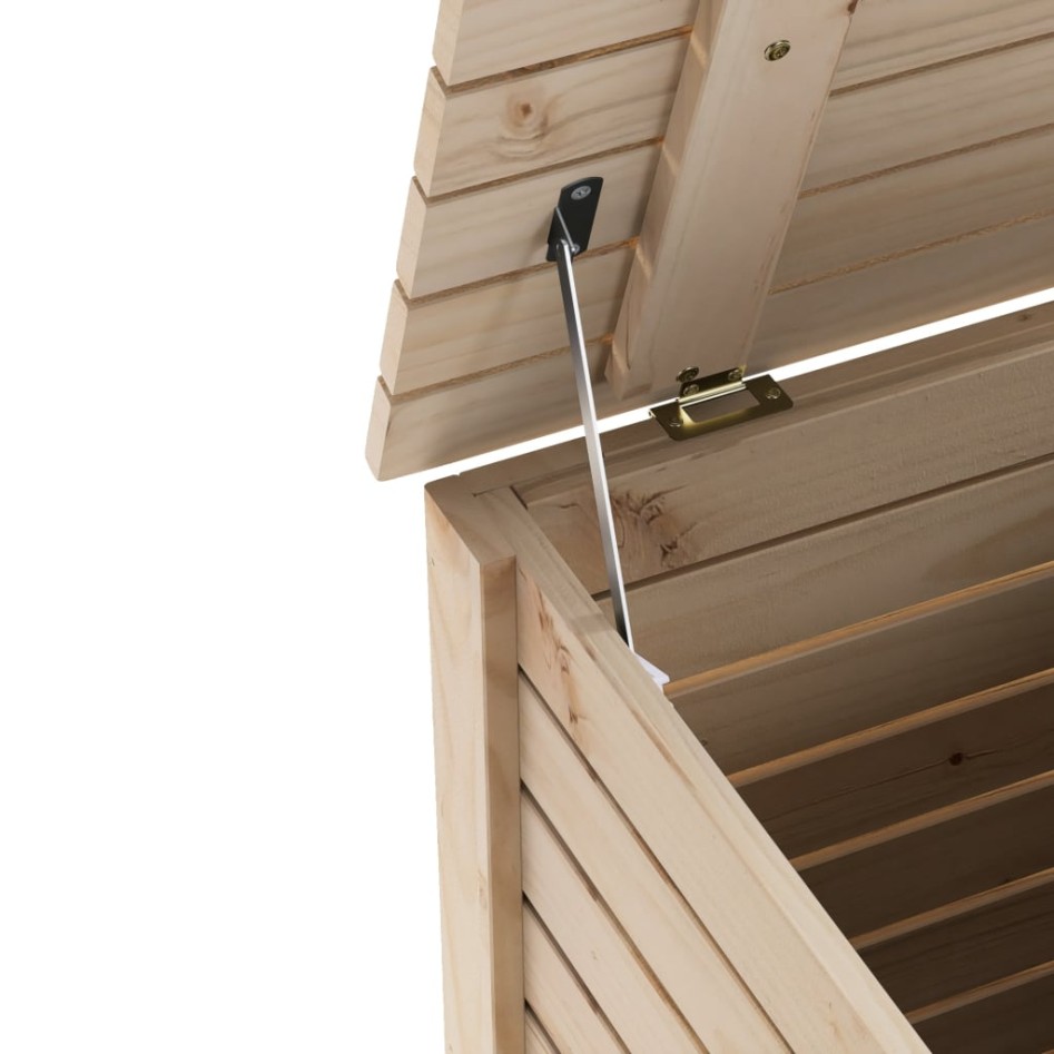 Cesta ropa sucia con ruedas RANA madera maciza pino 45x45x64