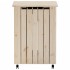 Cesta ropa sucia con ruedas RANA madera maciza pino 45x45x64