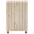 Cesta ropa sucia con ruedas RANA madera maciza pino 45x45x64