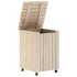 Cesta ropa sucia con ruedas RANA madera maciza pino 45x45x64