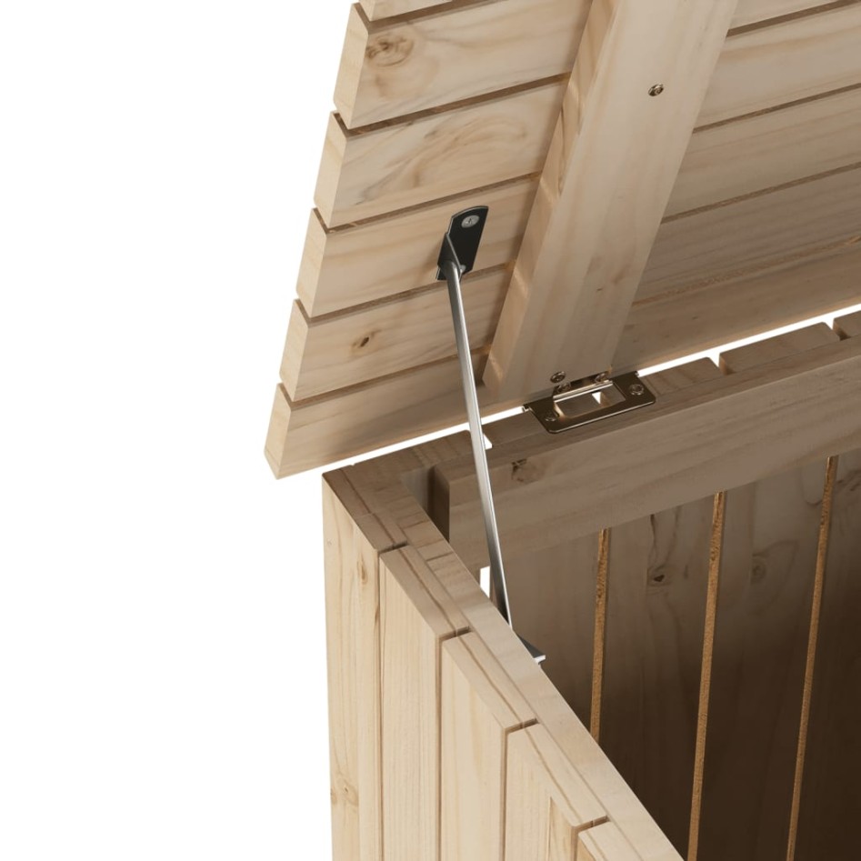 Cesta ropa sucia con ruedas RANA madera maciza pino 45x45x64