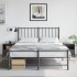 Mesitas de noche 2 uds acero negra 36x39x43,5