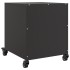 Mesitas de noche 2 uds acero negra 36x39x43,5