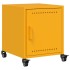 Mesitas de noche 2 uds acero amarillo mostaza 36x39x43,5