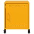 Mesitas de noche 2 uds acero amarillo mostaza 36x39x43,5