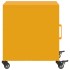 Mesitas de noche 2 uds acero amarillo mostaza 36x39x43,5