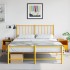 Mesitas de noche 2 uds acero amarillo mostaza 36x39x43,5