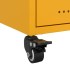 Mesitas de noche 2 uds acero amarillo mostaza 36x39x43,5