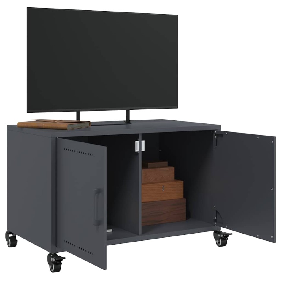 Mueble para TV acero laminado en frío antracita 68x39x43,5