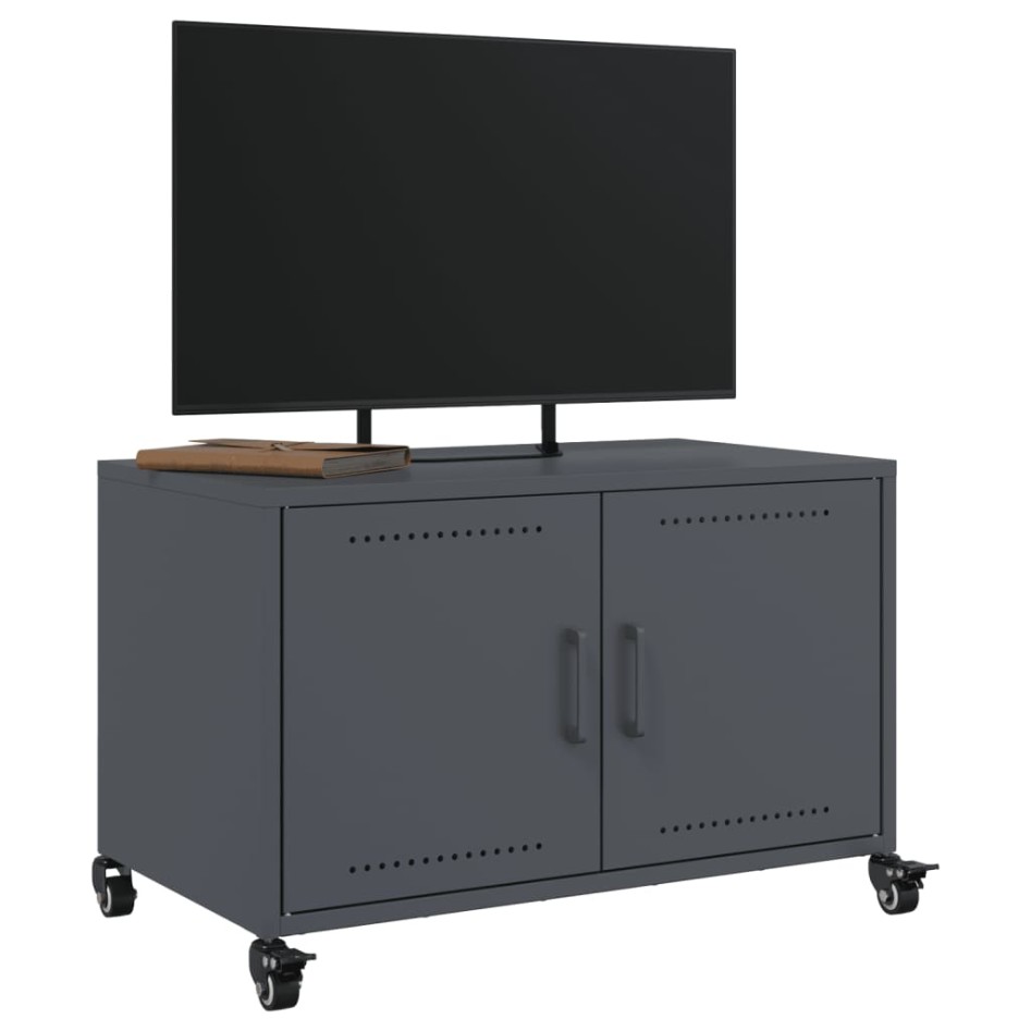 Mueble para TV acero laminado en frío antracita 68x39x43,5
