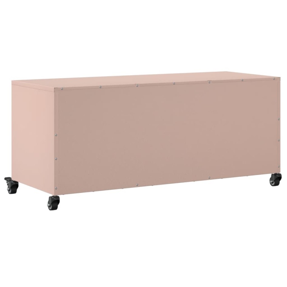 Mueble para TV acero laminado en frío rosa 100,5x39x43,5