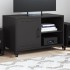 Mueble de TV acero negro 68x39x43,5