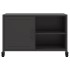 Mueble de TV acero negro 68x39x43,5