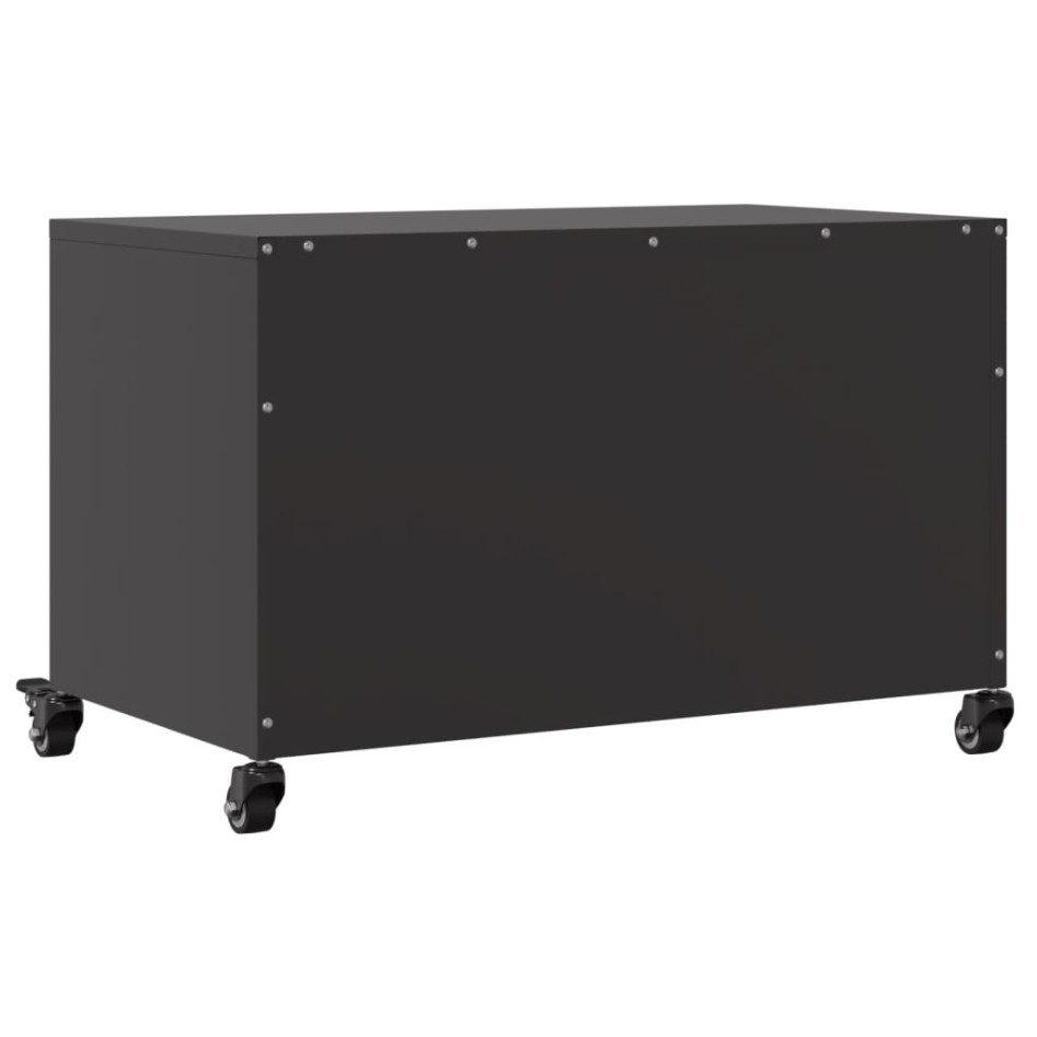 Mueble de TV acero negro 68x39x43,5