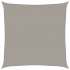 Toldo de vela cuadrado HDPE gris claro 160 g/m² 6x6