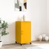 Aparador de acero amarillo mostaza 36x39x72