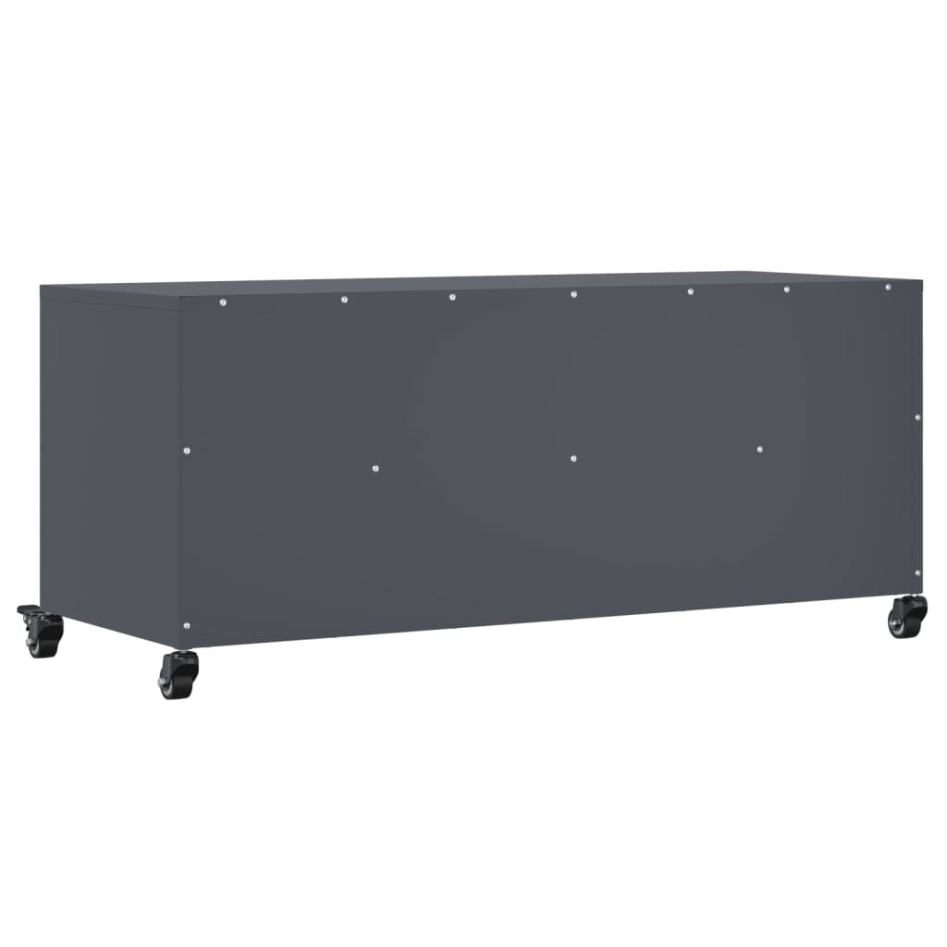 Mueble de TV acero gris antracita 100,5x39x43,5