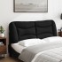 Cabecero de cama acolchado tela negro 140