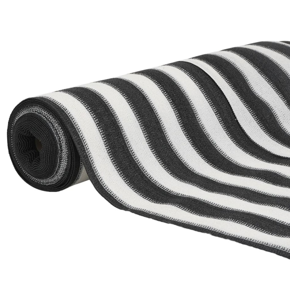 Red de privacidad HDPE gris antracita y blanco 1,8x50 m 75