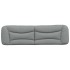Cabecero de cama acolchado tela gris claro 180