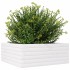 Jardinera de madera maciza de pino blanca 60x60x23