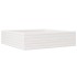 Jardinera de madera maciza de pino blanca 90x90x23