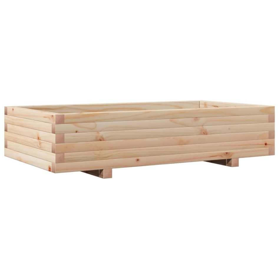Jardinera de madera maciza de pino 110x60x26,5