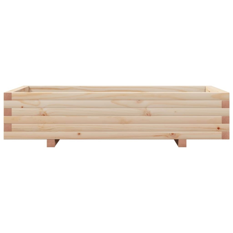 Jardinera de madera maciza de pino 110x60x26,5