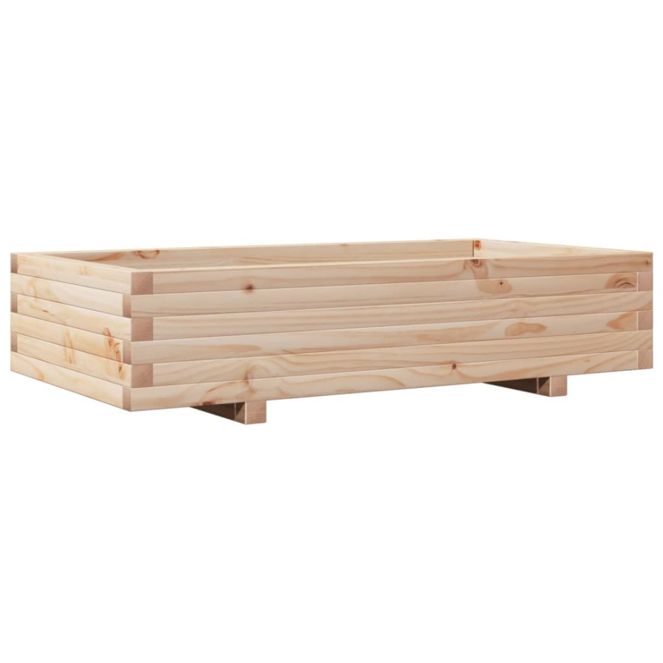 Jardinera de madera maciza de pino 110x60x26,5