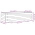 Jardinera de madera maciza de pino blanco 90x40x26,5