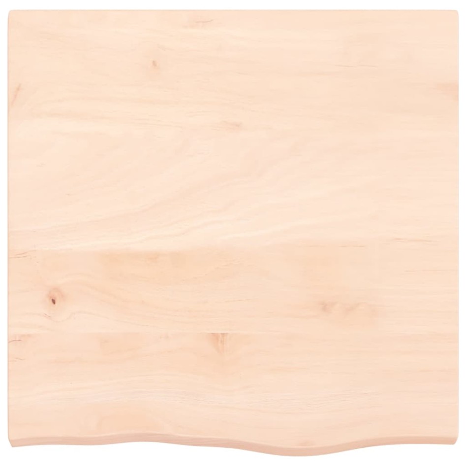 Tablero de mesa madera maciza roble sin tratar 60x60x(2-4)