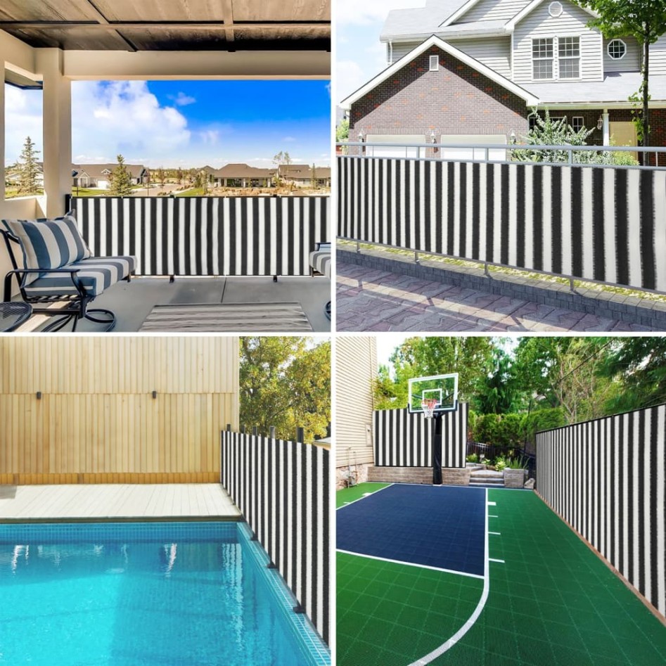 Red de privacidad HDPE gris antracita blanco 1,5x50 m 150