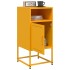 Mesitas de noche 2 uds acero amarillo mostaza 36x39x78