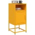 Mesitas de noche 2 uds acero amarillo mostaza 36x39x78