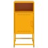 Mesitas de noche 2 uds acero amarillo mostaza 36x39x78
