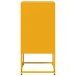 Mesitas de noche 2 uds acero amarillo mostaza 36x39x78