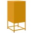 Mesitas de noche 2 uds acero amarillo mostaza 36x39x78