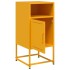 Mesitas de noche 2 uds acero amarillo mostaza 36x39x78